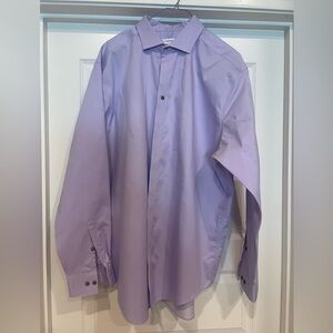 Calvin Klein Purple Dress Shirt Long Sleeve